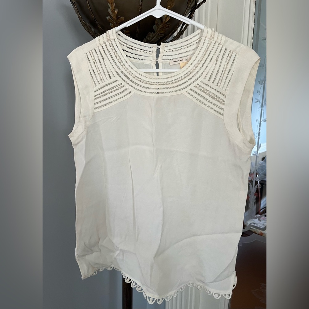 Meadow Rue women’s dressy top size Xsmall cream